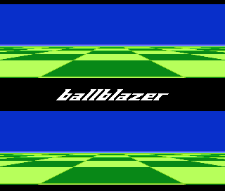 Ballblazer title screen for Atari 7800